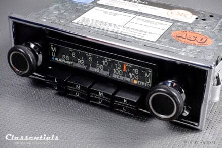 Blaupunkt Frankfurt STEREO 1975 HIGH-END Vintage Original Classic Car Auto Radio for Exclusive Luxury Cars 1972 - 1978, Including Classentials Deluxe Stereo Bluetooth Module!