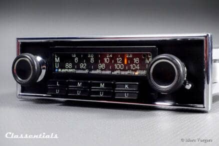 Blaupunkt Frankfurt STEREO 1975 HIGH-END Vintage Original Classic Car Auto Radio for Exclusive Luxury Cars 1972 - 1978, Including Classentials Deluxe Stereo Bluetooth Module!