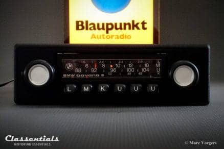 Blaupunkt BMW Bavaria S 1976 Vintage Original Auto Radio for BMW E21, E12, E24 - MP3 Ready autoradio oldtimer classic car classentials motoring essentials accessory accessories