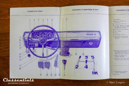 Vintage Original Alfa Romeo Giulia TI User Manual Supplement, 7/1966 - Image 2