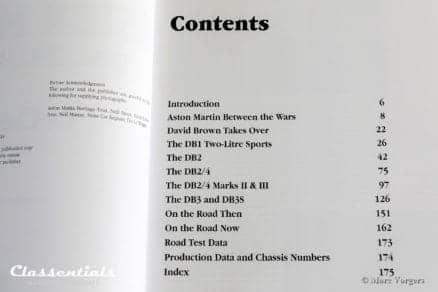 Aston Martin DB2, DB2/4 & DB3 in Detail 1950 - 1959 by Nick Walker / Simon Clay, 2004 - Classentials book store