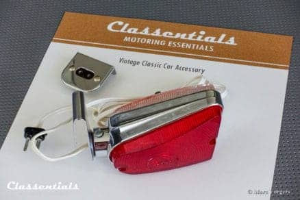 Rare Vintage Original SEDAN Park-Lite 'The Continental' with Dashboard Mains Socket oldtimer classic car automobile auto parking lamp chrome classentials motoring essentials accessory NOS new old stock