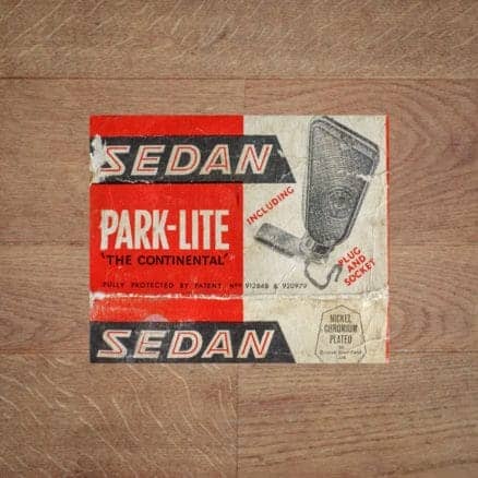 Rare Vintage Original SEDAN Park-Lite 'The Continental' with Dashboard Mains Socket oldtimer classic car automobile auto parking lamp chrome classentials motoring essentials accessory NOS new old stock