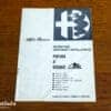 Alfa Romeo Giulia 1300 TI Sprint GT Veloce GTC Super Spider 1600 instructions freins a disque disk brakes owners manual supplement conduite et entretien march 1967 vintage original