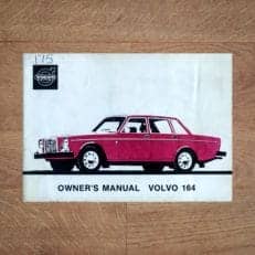 1969 - 1975 VOLVO 164 Owner's Manual TP 1054/1, 1973 English edition classentials vintage original motoring essentials handbook handleiding handbuch