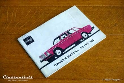 1969 - 1975 VOLVO 164 Owner's Manual TP 1054/1, 1973 English edition classentials vintage original motoring essentials handbook handleiding handbuch