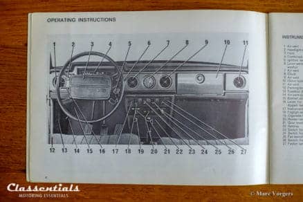 1969 - 1975 VOLVO 164 Owner's Manual TP 1054/1, 1973 English edition classentials vintage original motoring essentials handbook handleiding handbuch