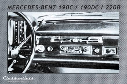 Blaupunkt Frankfurt W vintage original classic car auto radio autoradio Mercedes Benz 220