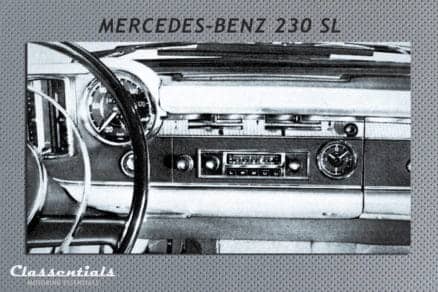 Blaupunkt Frankfurt W vintage original classic car auto radio autoradio Mercedes Benz 230 SL