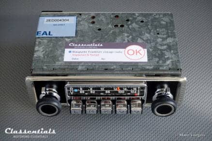 ULTRA RARE Blaupunkt Bluespot Frankfurt STEREO 1972 Vintage Original High-End Classic Car Auto Radio for Alfa Romeo, BMW, Ferrari, Lancia, Maserati, Mercedes, Peugeot, Porsche, Volvo 1968 1969 1970 1971 1973 1974 classentials oldtimer motoring essentials accessory accessories