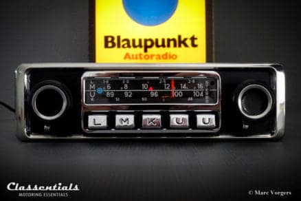 ULTRA RARE Blaupunkt Bluespot Frankfurt STEREO 1972 Vintage Original High-End Classic Car Auto Radio for Alfa Romeo, BMW, Ferrari, Lancia, Maserati, Mercedes, Peugeot, Porsche, Volvo 1968 1969 1970 1971 1973 1974 classentials oldtimer motoring essentials accessory accessories