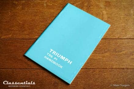 Vintage Original Triumph TR6 PI Handbook / Owners Manual, English Language classentials classic car oldtimer motoring essentials book store shop