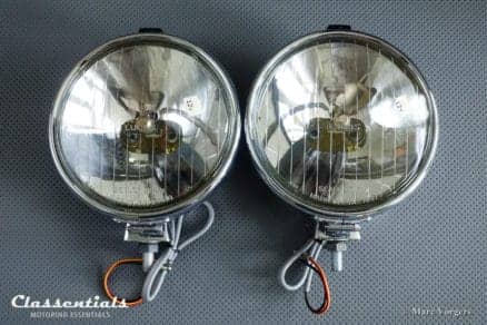 Vintage Original Lucas LR14 'Silver Lance‘ 6-Inch 1960s Long-Range Spot-Lamps (pair) - Austin Healey, Ford, MG, Triumph, TVR and Others - NEW OLD STOCK! classic car oldtimer accessory accessories classentials motoring essentials