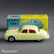 ULTRA RARE 1960s Corgi Toys Jaguar 2.4 Litre #208S With 'Spun Hubs' - MINT - collectors item die cast model classentials motoring essentials classic car oldtimer accessory accessories