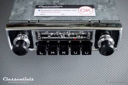 Blaupunkt Frankfurt Y 1967 VERY RARE Vintage Original High-End Classic Car Auto Radio for Aston Martin DB4 DB5, Jaguar Mk II Alfa Romeo Giulietta Mercedes 180 190 SL MP3 and Bluetooth Ready autoradio, oldtimer, classentials, motoring, essentials, auto, classic, car, accessory, accessories