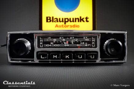 Blaupunkt Frankfurt Y 1967 VERY RARE Vintage Original High-End Classic Car Auto Radio for Aston Martin DB4 DB5, Jaguar Mk II Alfa Romeo Giulietta Mercedes 180 190 SL MP3 and Bluetooth Ready autoradio, oldtimer, classentials, motoring, essentials, auto, classic, car, accessory, accessories