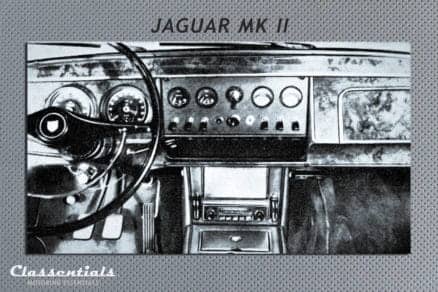 Blaupunkt Frankfurt Y classic car auto radio vintage autoradio 1967 Jaguar MK II 2