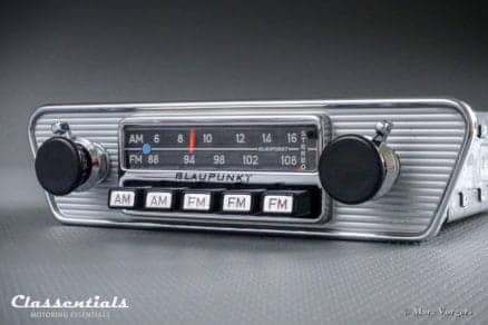 Blaupunkt Frankfurt US STEREO 1972 (108 Mhz) ULTRA RARE Vintage Original High-End Classic Car Auto Radio Jaguar E-type, Lancia, Karmann Ghia 1965 - 1974 MP3 Bluetooth oldtimer autoradio classentials motoring essentials