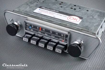 Blaupunkt Frankfurt US STEREO 1972 (108 Mhz) ULTRA RARE Vintage Original High-End Classic Car Auto Radio Jaguar E-type, Lancia, Karmann Ghia 1965 - 1974 MP3 Bluetooth oldtimer autoradio classentials motoring essentials