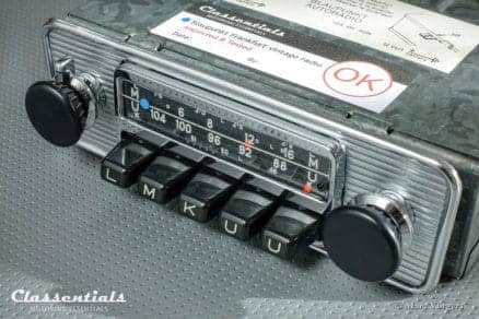 Blaupunkt Frankfurt 1970 Vintage Original High-End Classic Car Auto Radio for Alfa Romeo, BMW, Fiat, Ford, Lancia, Peugeot, Saab , Triumph, Volvo and Others 1965 - 1974 MP3 and Bluetooth Ready Oldtimer Autoradio Classentials