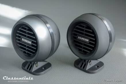 Vintage Original 1970s, early 1980s, SOUND2000 ‘Globe’ Parcel Shelf Speakers