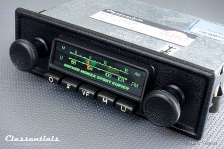 Becker Monza Sport Kurier VERY RARE 1970s Vintage Original Classic Car Auto Radio for Alfa Romeo, BMW, Fiat, Lancia, MG, Porsche, Triumph and Other Sports Cars 1968 - 1978 MP3 Bluetooth autoradio classic car oldtimer classentials motoring essentials