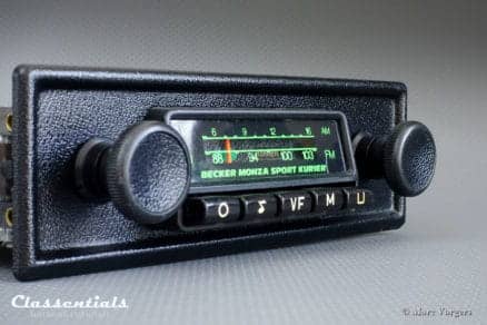 Becker Monza Sport Kurier VERY RARE 1970s Vintage Original Classic Car Auto Radio for Alfa Romeo, BMW, Fiat, Lancia, MG, Porsche, Triumph and Other Sports Cars 1968 - 1978 MP3 Bluetooth autoradio classic car oldtimer classentials motoring essentials