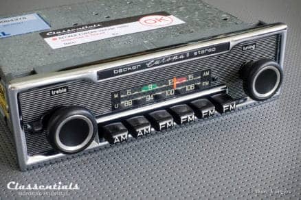 Becker EUROPA II STEREO (108 Mhz) Ultra Rare 1970s Vintage Original Top-End Classic Car Auto Radio, Mercedes-Benz and Other Exclusive Cars 1970 -1980 MP3 and Bluetooth Ready