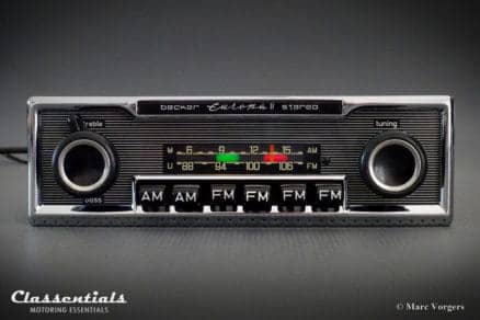 Becker EUROPA II STEREO (108 Mhz) Ultra Rare 1970s Vintage Original Top-End Classic Car Auto Radio, Mercedes-Benz and Other Exclusive Cars 1970 -1980 MP3 and Bluetooth Ready