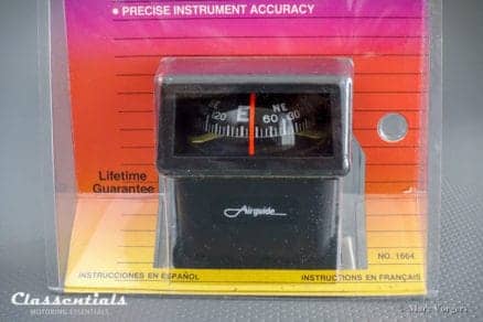 RARE Vintage Original 1980s - 1990s AIRGUIDE Auto Compass Model 1664 'The Eurosport' BRAND NEW in Blister classic car oldtimer accessory classentials motoring kompas