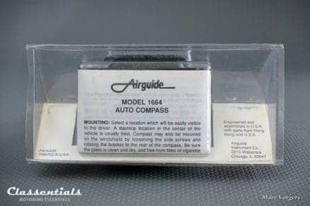 RARE Vintage Original 1980s - 1990s AIRGUIDE Auto Compass Model 1664 'The Eurosport' BRAND NEW in Blister classic car oldtimer accessory classentials motoring kompas