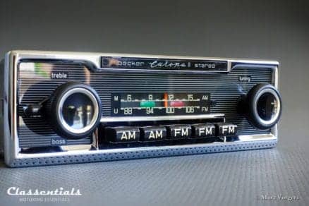 Becker Europa II STEREO (108 Mhz) Ultra Rare 1970s Vintage Original Top-End Classic Car Auto Radio, Mercedes-Benz and Other Exclusive Cars 1970 -1980 MP3 Bluetooth classentials autoradio