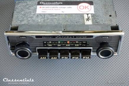 Becker Europa II STEREO (108 Mhz) Ultra Rare 1970s Vintage Original Top-End Classic Car Auto Radio, Mercedes-Benz and Other Exclusive Cars 1970 -1980 MP3 Bluetooth classentials autoradio