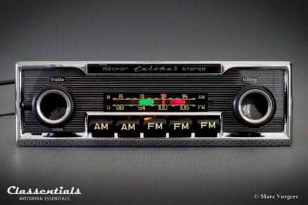 Becker Europa II STEREO (108 Mhz) Ultra Rare 1970s Vintage Original Top-End Classic Car Auto Radio, Mercedes-Benz and Other Exclusive Cars 1970 -1980 MP3 Bluetooth classentials autoradio