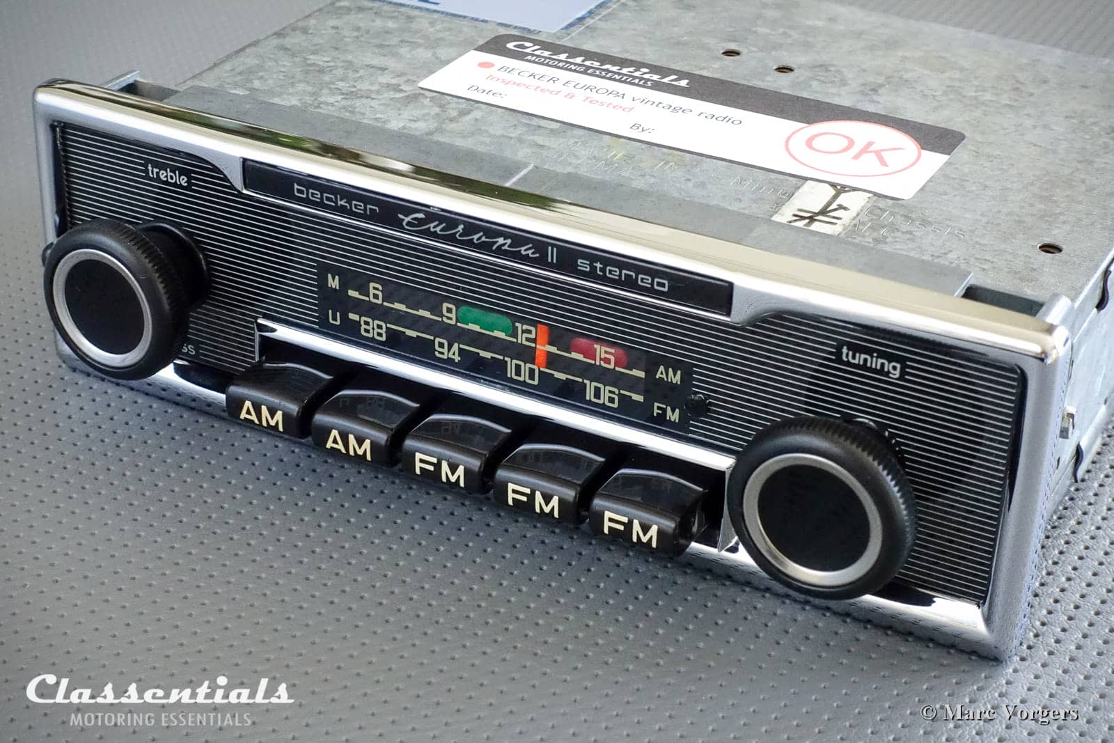 BECKER EUROPA II STEREO 772 Vintage Classic Car 108FM Radio FULL