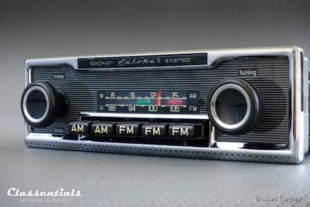 Becker Europa II STEREO (108 Mhz) Ultra Rare 1970s Vintage Original Top-End Classic Car Auto Radio, Mercedes-Benz and Other Exclusive Cars 1970 -1980 MP3 Bluetooth classentials autoradio