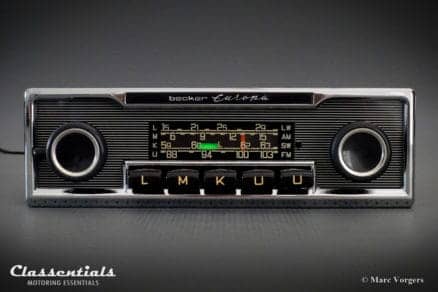 Becker Europa LMKU 1970s Vintage Original High-End Classic Car Auto Radio, Mercedes-Benz and Other Exclusive Cars 1968 -1978 MP3 Bluetooth classentials autoradio