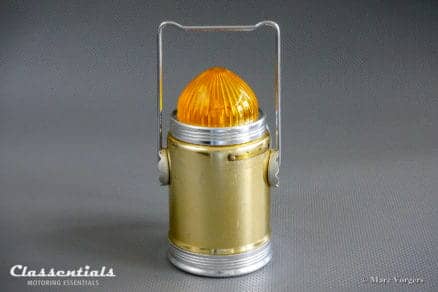 ULTRA RARE 1950s / 1960s MEYER / ROECO Portable Lantern / Flashing Warning Lamp Classic Car Boot Accessory oldtimer classentials vintage motoring essentials