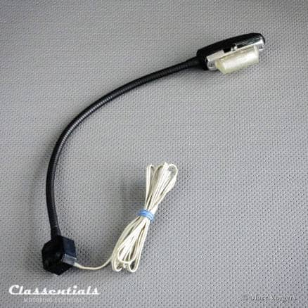 RARE Vintage Original 1960s / Early 1970s Matte Black Flexible Map Reading Lamp / Light classic car oldtimer accessory alfa romeo bmw ferrari mercedes jaguar aston martin classentials motoring essentials