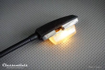 RARE Vintage Original 1960s / Early 1970s Matte Black Flexible Map Reading Lamp / Light classic car oldtimer accessory alfa romeo bmw ferrari mercedes jaguar aston martin classentials motoring essentials