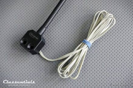 RARE Vintage Original 1960s / Early 1970s Matte Black Flexible Map Reading Lamp / Light classic car oldtimer accessory alfa romeo bmw ferrari mercedes jaguar aston martin classentials motoring essentials