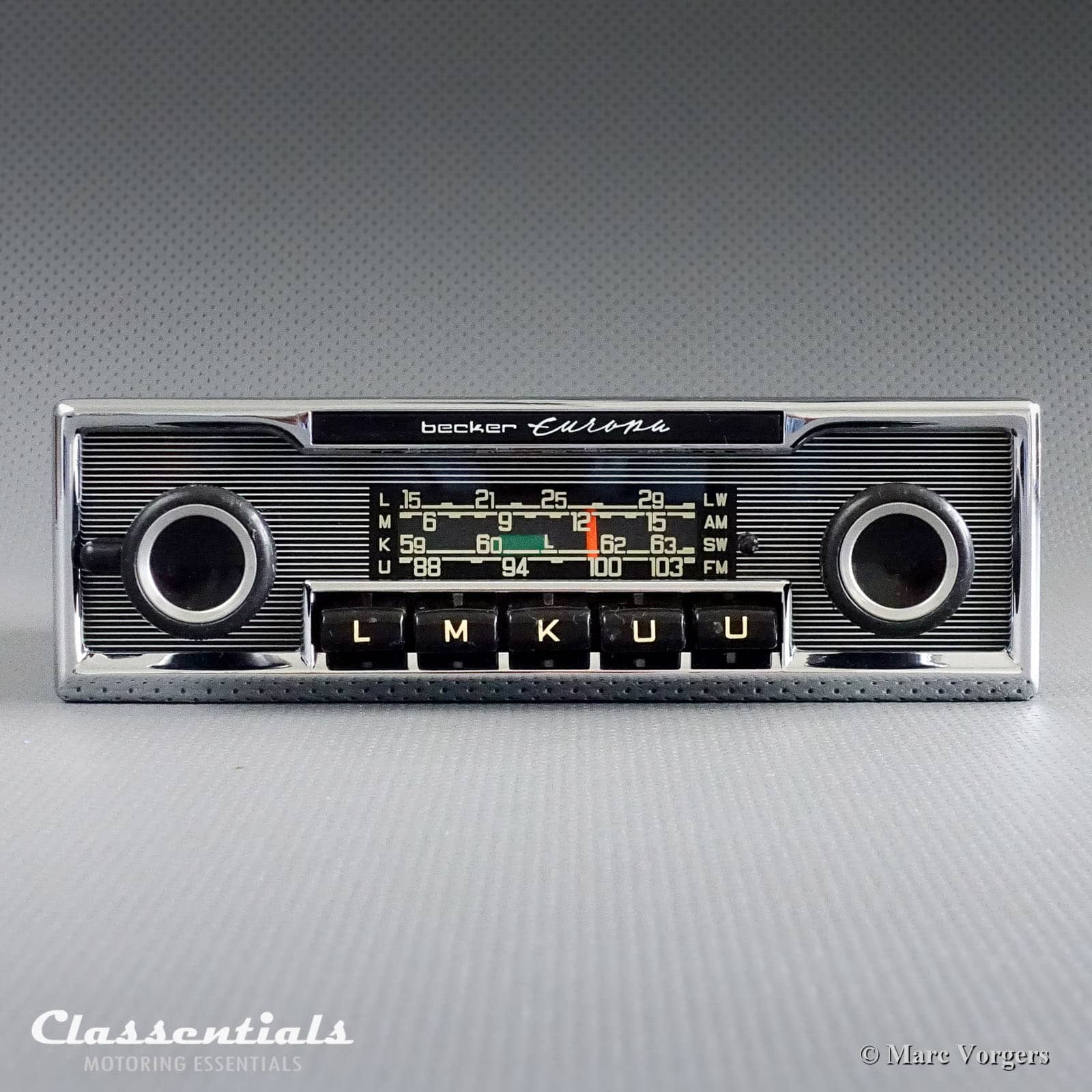 Becker EUROPA LMKU 1970s Vintage Original HighEnd Classic Car Auto Radio, MercedesBenz and