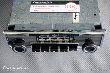 Becker EUROPA LMKU 1970s Vintage Original High-End Classic Car Auto Radio, Mercedes-Benz and Other Exclusive Cars 1968 -1978 MP3 Bluetooth Ready classic car mercedes benz oldtimer autoradio classentials motoring essentials