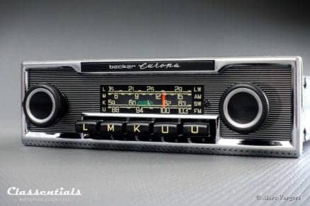 Becker EUROPA LMKU 1970s Vintage Original High-End Classic Car Auto Radio, Mercedes-Benz and Other Exclusive Cars 1968 -1978 MP3 Bluetooth Ready classic car mercedes benz oldtimer autoradio classentials motoring essentials