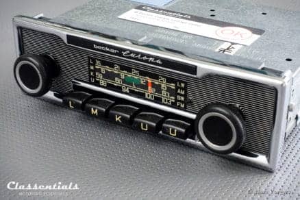 Becker EUROPA LMKU 1970s Vintage Original High-End Classic Car Auto Radio, Mercedes-Benz and Other Exclusive Cars 1968 -1978 MP3 Bluetooth Ready classic car mercedes benz oldtimer autoradio classentials motoring essentials