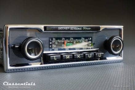 Becker GRAND PRIX Rare Late 1960s Vintage Original Top-End Classic Car Auto Radio, Mercedes-Benz and Other Exclusive Cars 1968 -1978 MP3 and Bluetooth Ready classentials motoring essentials autoradio classic car oldtimer accessory