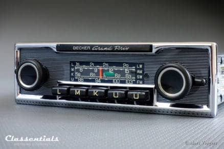 Becker GRAND PRIX Rare Late 1960s Vintage Original Top-End Classic Car Auto Radio, Mercedes-Benz and Other Exclusive Cars 1968 -1978 MP3 and Bluetooth Ready classentials motoring essentials autoradio classic car oldtimer accessory