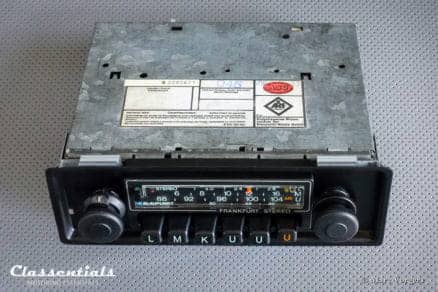 Blaupunkt Frankfurt STEREO Super Arimat 18 Watt 1978 - ULTRA RARE NEW OLD STOCK - HIGH-END Vintage Original Classic Car Auto Radio for Porsche 911 / 930 G-Series - MP3 and Bluetooth Ready classic car oldtimer accessory classentials motoring essentials bluespot