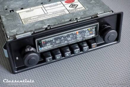 Blaupunkt Frankfurt STEREO Super Arimat 18 Watt 1978 - ULTRA RARE NEW OLD STOCK - HIGH-END Vintage Original Classic Car Auto Radio for Porsche 911 / 930 G-Series - MP3 and Bluetooth Ready classic car oldtimer accessory classentials motoring essentials bluespot