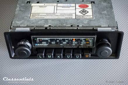 Blaupunkt Frankfurt STEREO Super Arimat 18 Watt 1978 - ULTRA RARE NEW OLD STOCK - HIGH-END Vintage Original Classic Car Auto Radio for Porsche 911 / 930 G-Series - MP3 and Bluetooth Ready classic car oldtimer accessory classentials motoring essentials bluespot